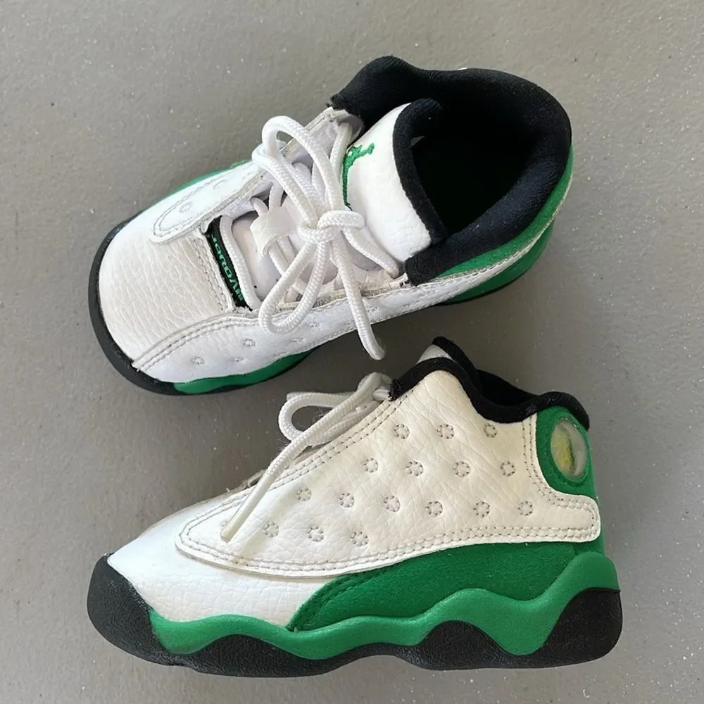 Nike Air Jordan 13 Retro baby  414581-113 Sneaker Lucky Green Jordan’s Size 5C